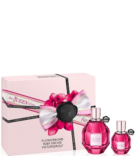 dillard's flowerbomb perfume gift set.